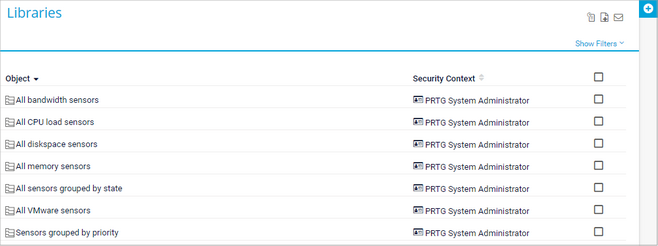 Preconfigured Libraries