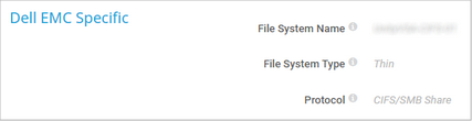Dell EMC Specific