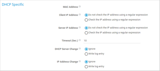 DHCP Specific